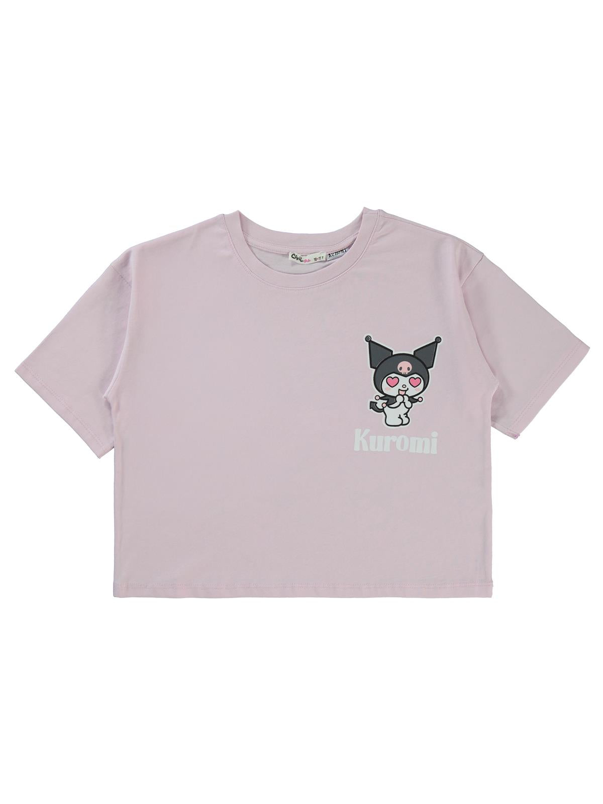 Kuromi 10-13 Yaş Tişört - Lila