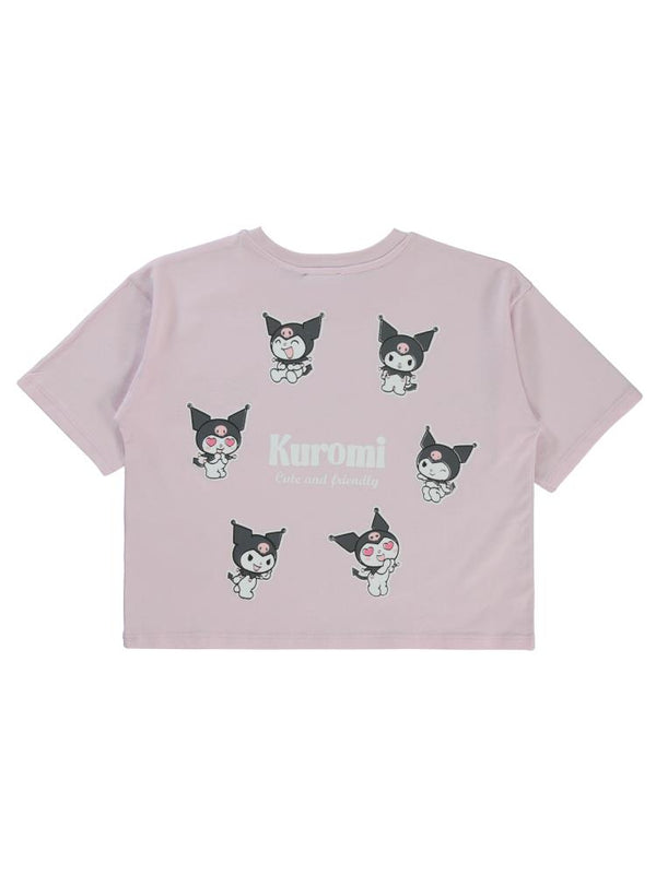 Kuromi 10-13 Yaş Tişört - Lila