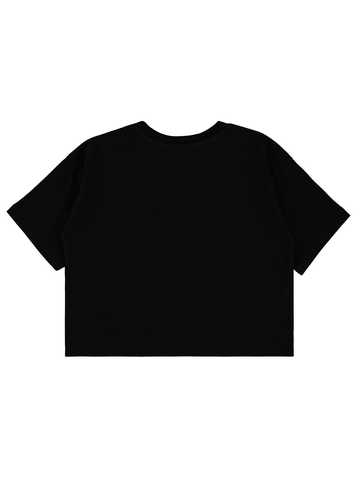 Kuromi 10-13 Yaş Tişört - Siyah