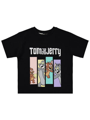 Tom And Jerry 2-5 Yaş Tişört - Siyah