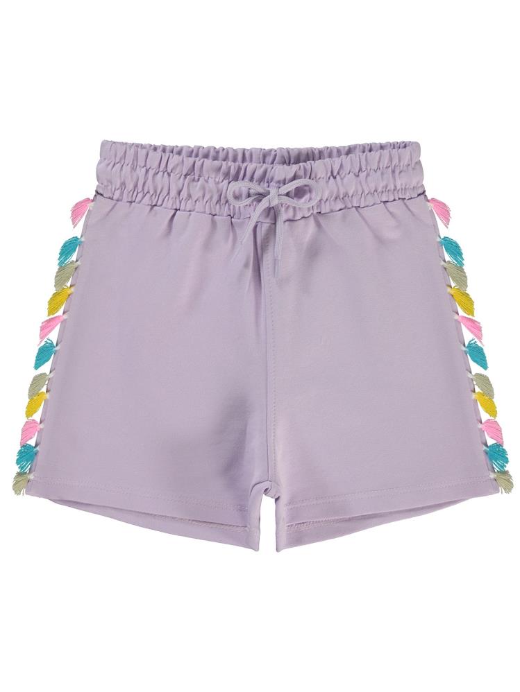 Civil Girls Püsküllü 6-9 Yaş Şort - Lila