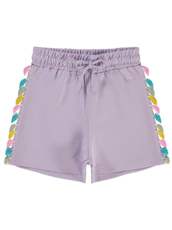 Civil Girls Püsküllü 6-9 Yaş Şort - Lila