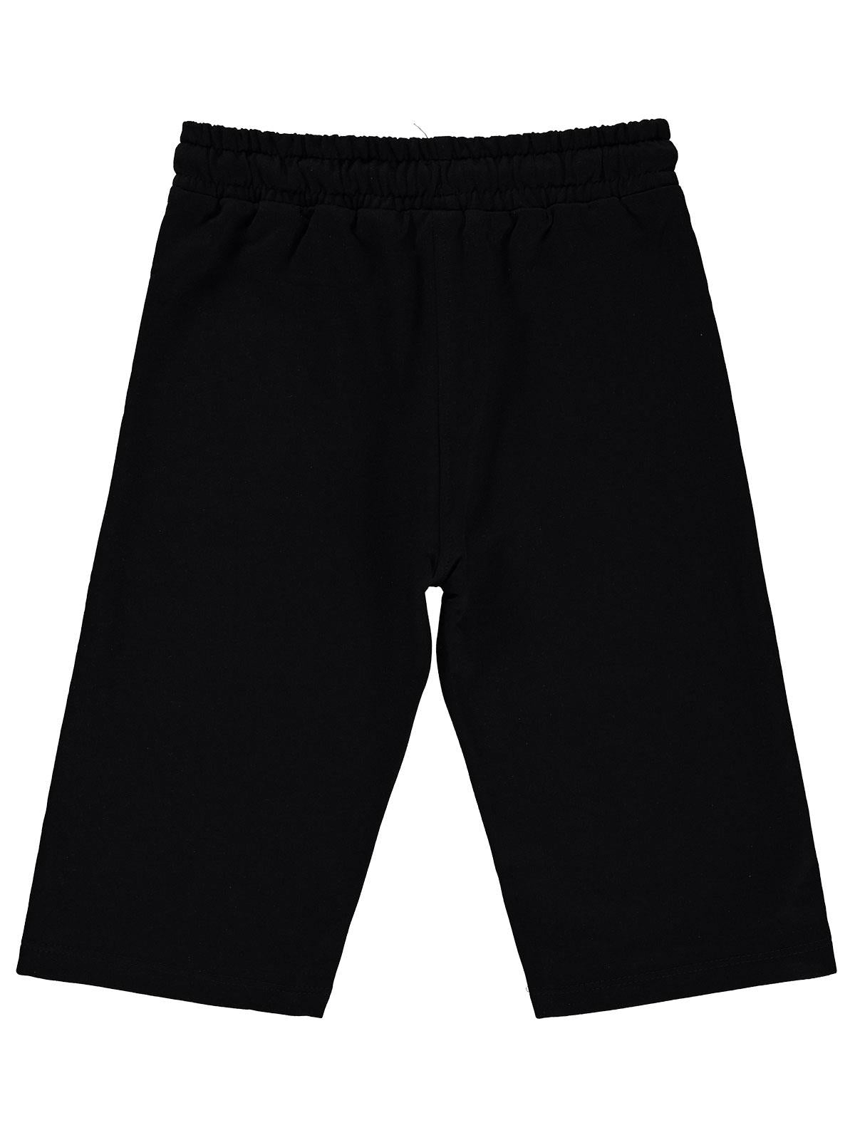 Civil Girls STYLE Baskılı 6-9 Yaş Kapri - Siyah