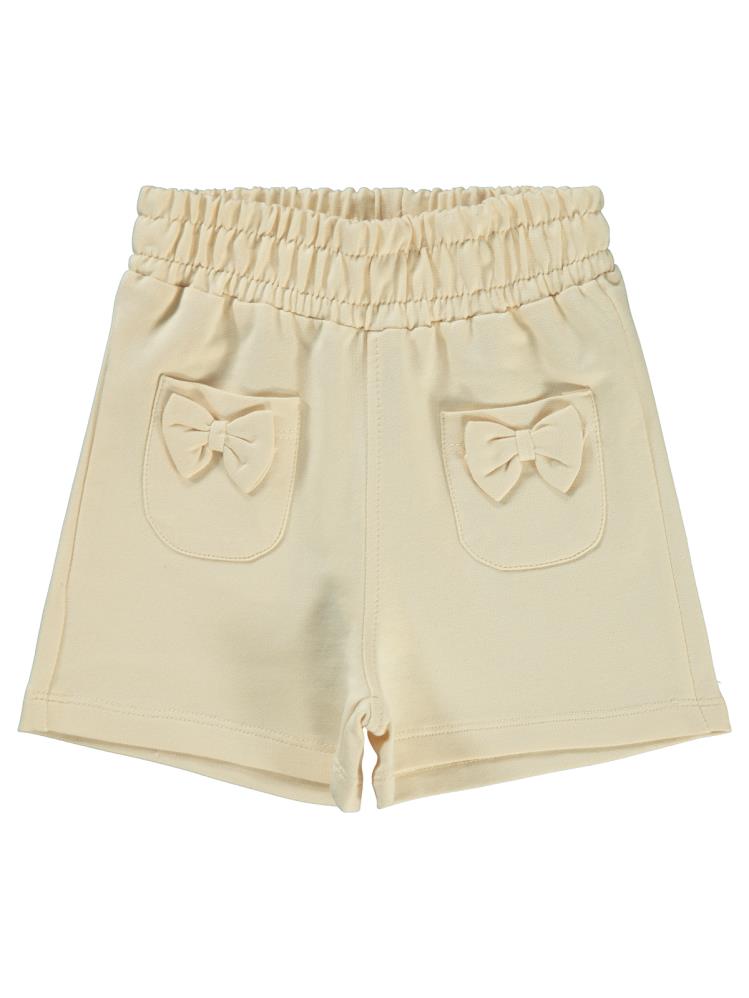 Civil Girls Fiyonklu 2-5 Yaş Şort - Bej