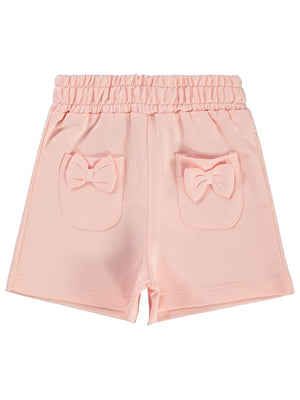 Civil Girls Fiyonklu 2-5 Yaş Şort - Pudra