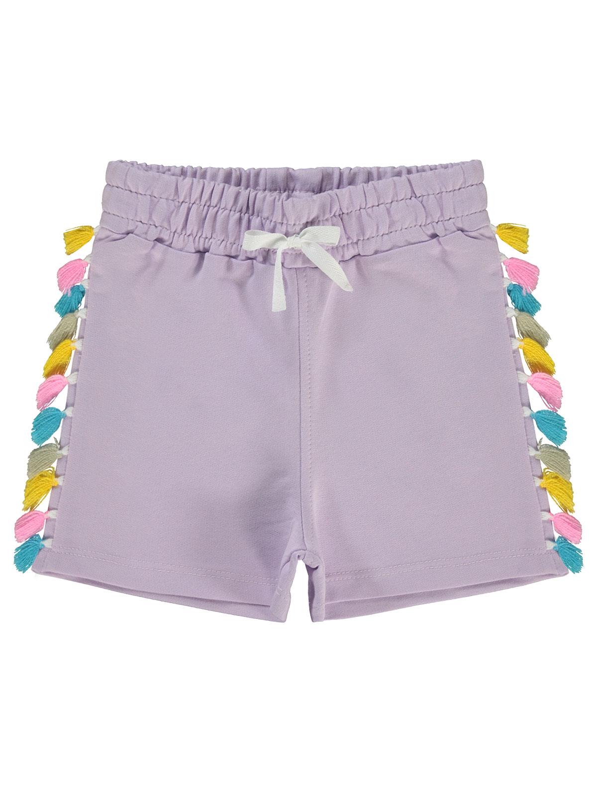 Civil Girls Püsküllü 2-5 Yaş Şort - Lila