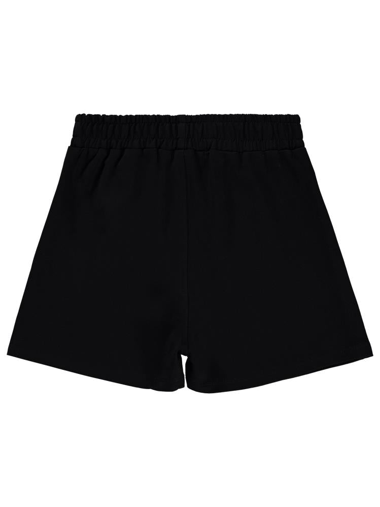 Civil Girls Pileli 10-13 Yaş Şort - Siyah