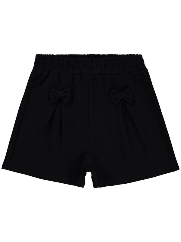 Civil Girls Pileli 10-13 Yaş Şort - Siyah
