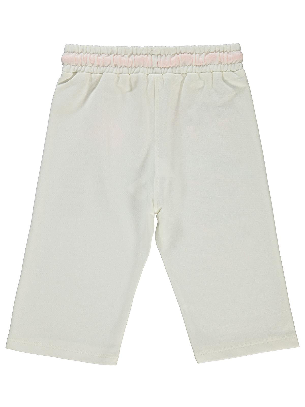 Civil Girls STYLE Baskılı 6-9 Yaş Kapri - Ekru