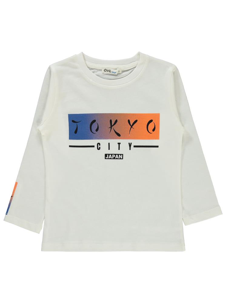 Civil Boys Tokyo Baskılı 2-5 Yaş Yelekli Sweatshirt - Lacivert