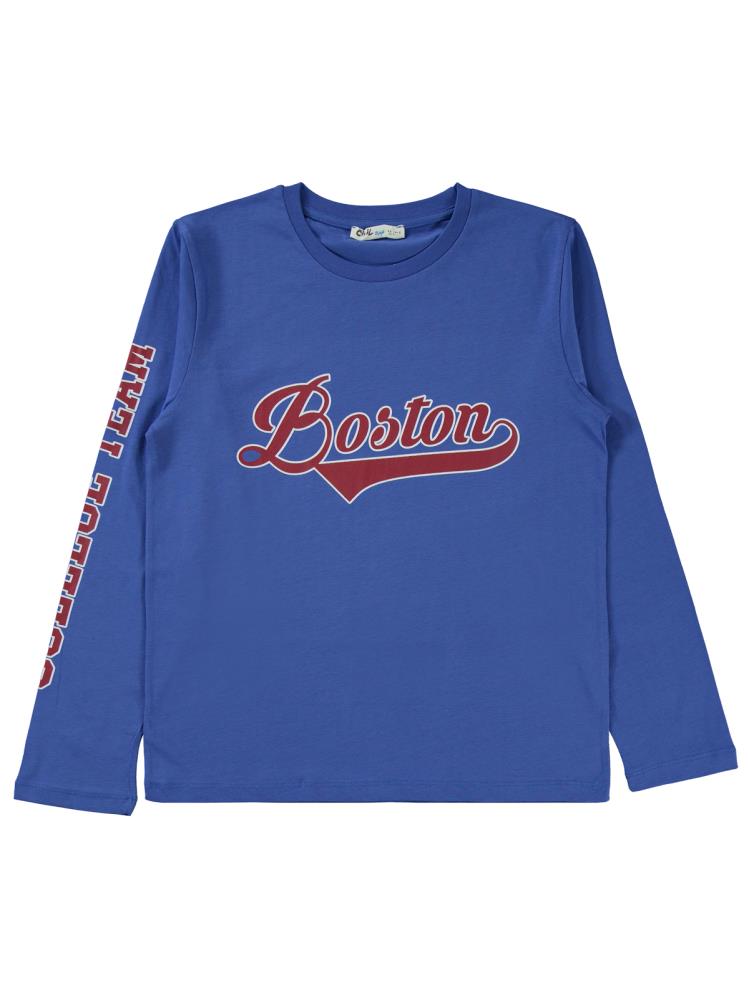 Civil Boys Boston Baskılı 10-13 Yaş Yelekli Sweatshirt - Gri