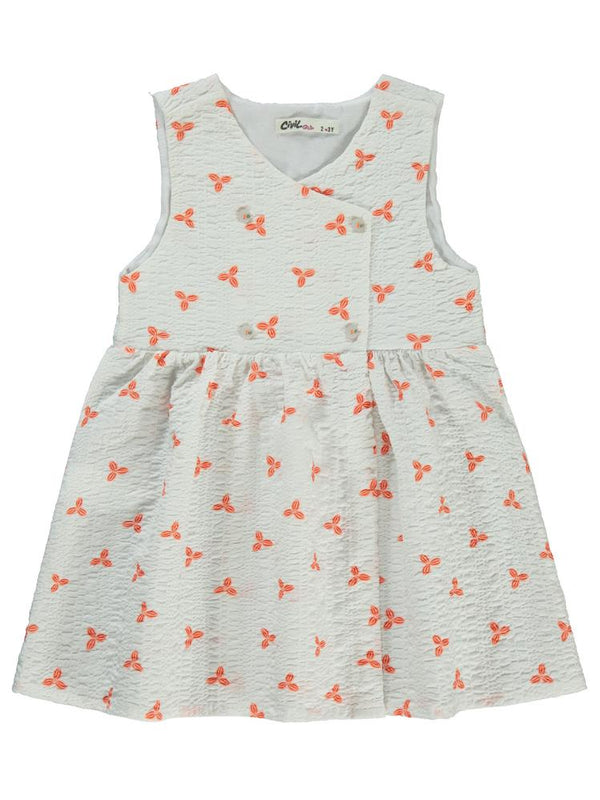 Civil Girls Kuruvaze 2-5 Yaş Elbise - Turuncu