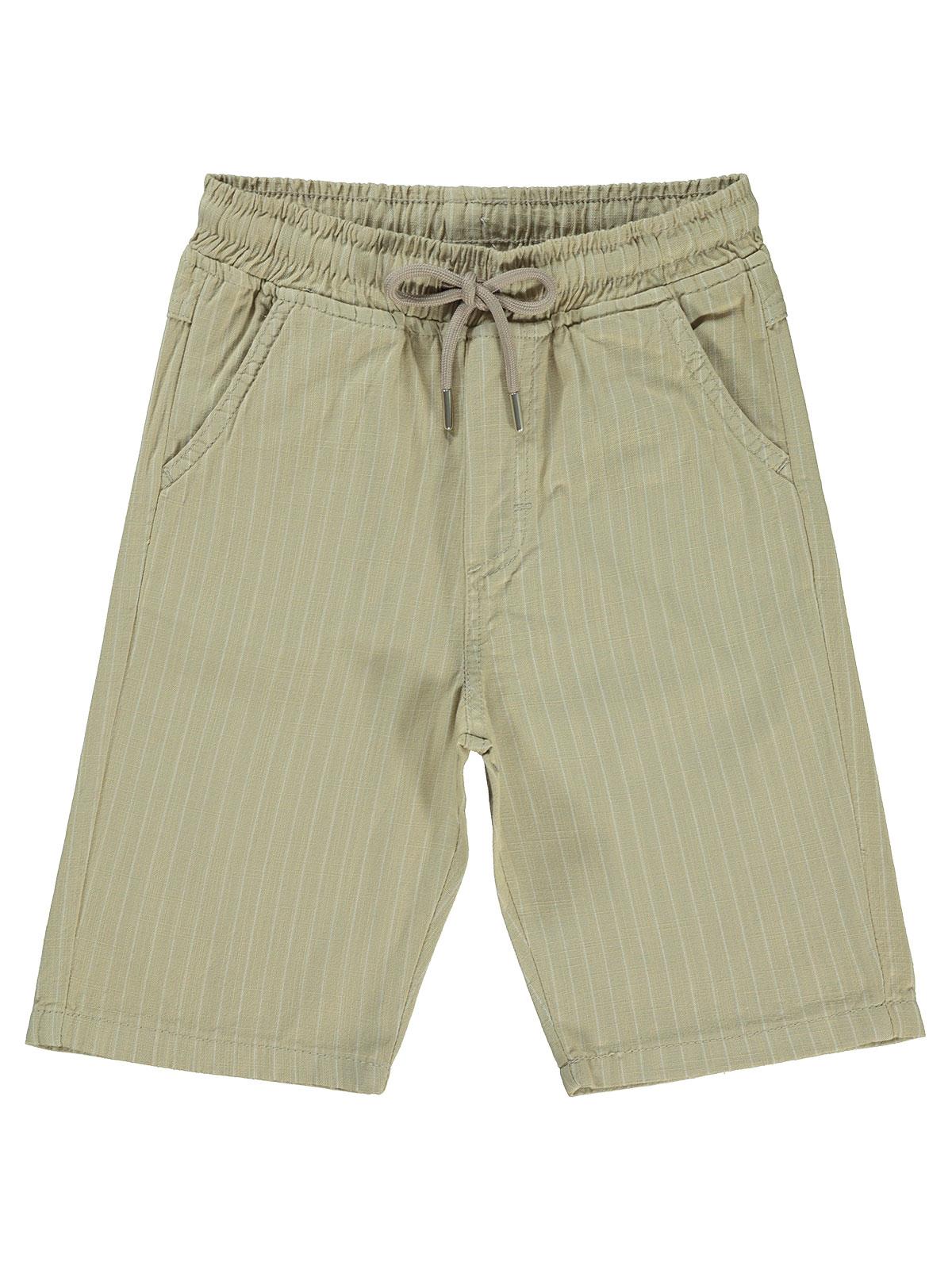 Civil Boys Çizgili 6-9 Yaş Şort - Bej
