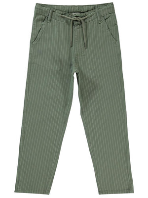 Civil Boys Çizgili 6-9 Yaş Pantolon - Haki