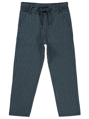 Civil Boys Çizgili 10-13 Yaş Pantolon - Lacivert