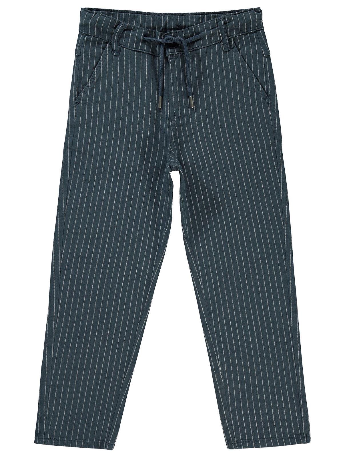 Civil Boys Çizgili 10-13 Yaş Pantolon - Lacivert