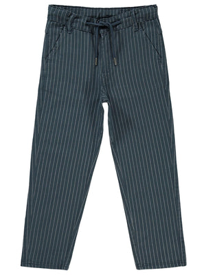 Civil Boys Çizgili 10-13 Yaş Pantolon - Lacivert
