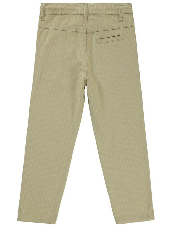 Civil Boys Çizgili 10-13 Yaş Pantolon - Bej