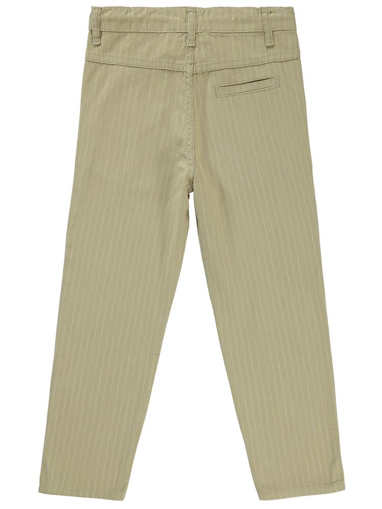 Civil Boys Çizgili 10-13 Yaş Pantolon - Bej