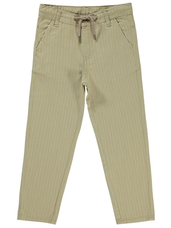 Civil Boys Çizgili 10-13 Yaş Pantolon - Bej