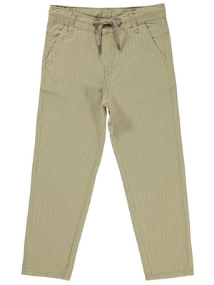 Civil Boys Çizgili 10-13 Yaş Pantolon - Bej