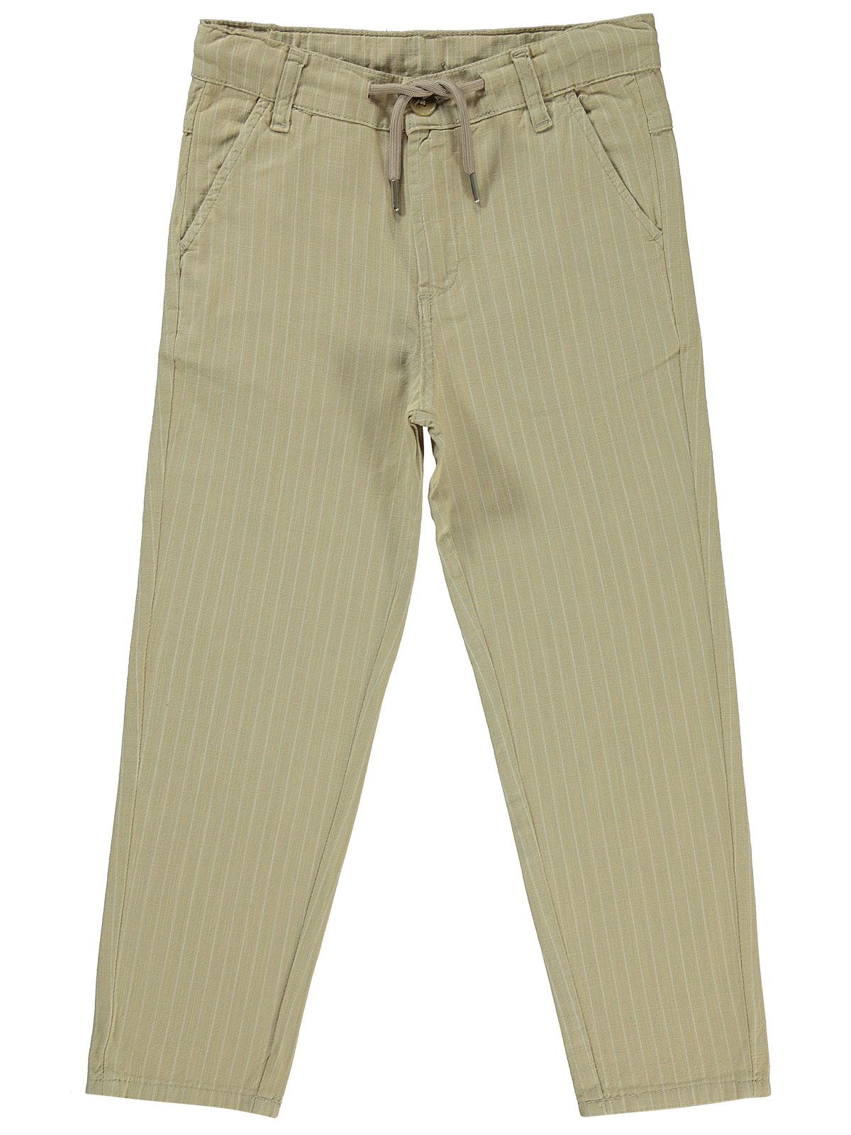 Civil Boys Çizgili 6-9 Yaş Pantolon - Bej