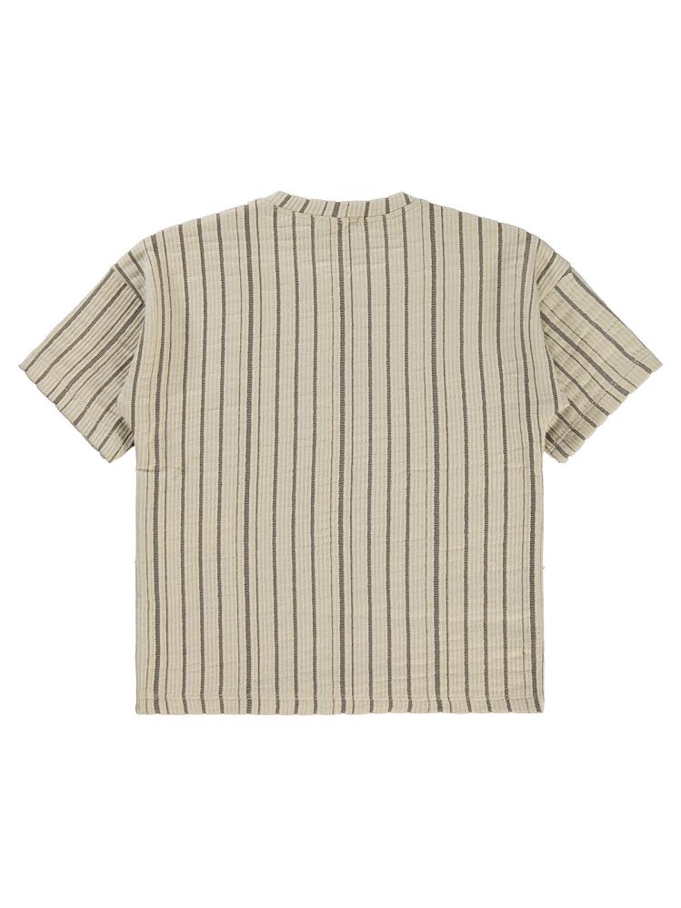 Civil Boys Kendinden Desenli 10-13 Yaş Tişört - Kahverengi