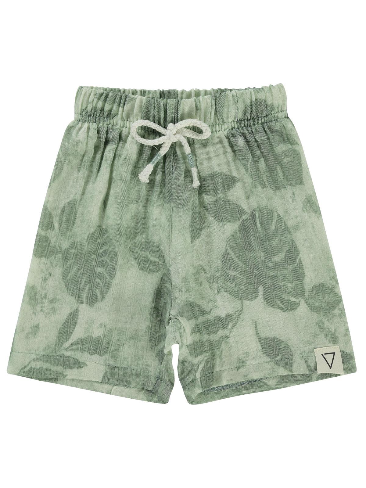 Civil Boys Yaprak Baskılı 2-5 Yaş Kapri - Haki