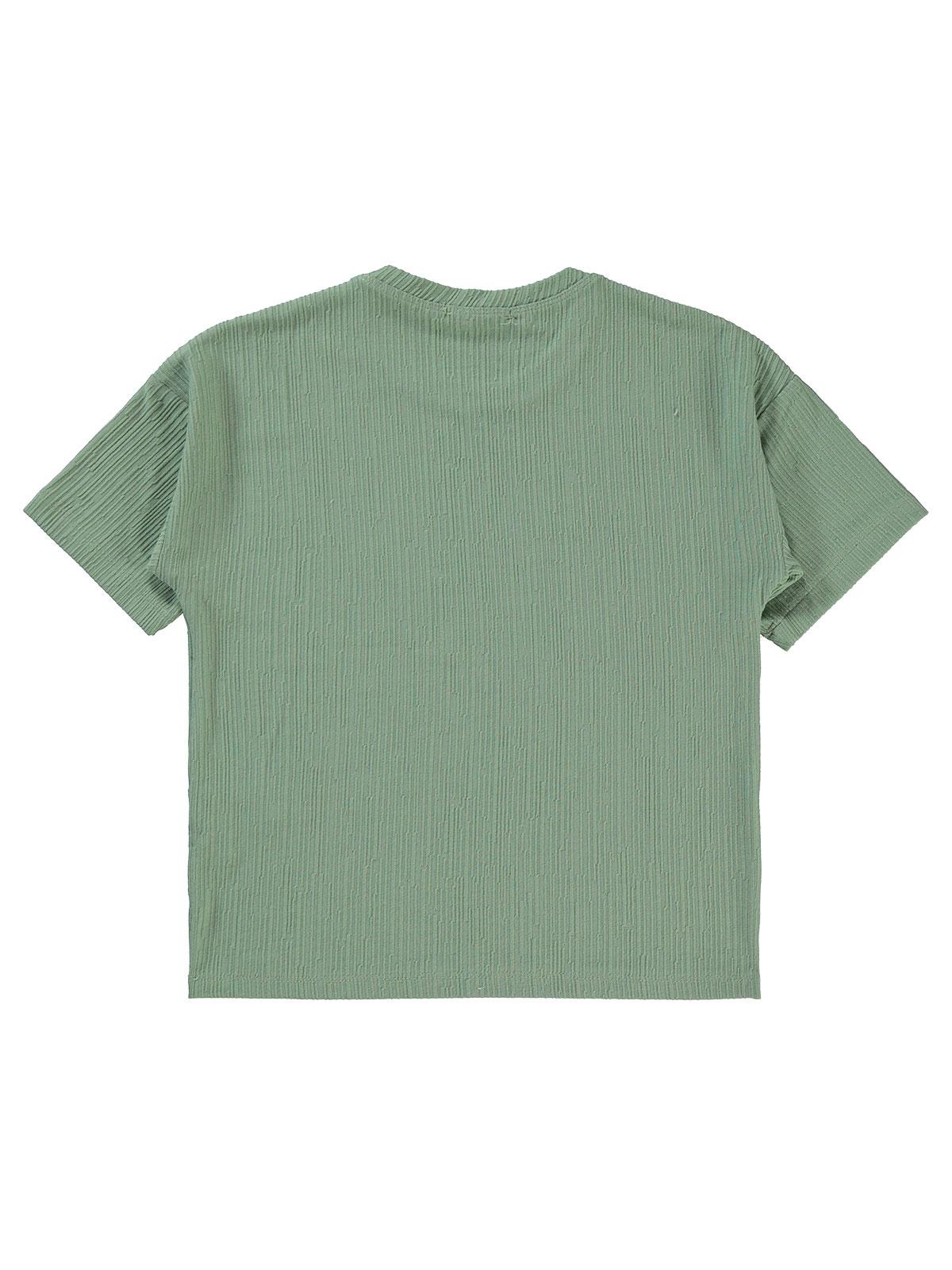 Civil Boys Kendinden Desenli 6-9 Yaş Tişört - Haki