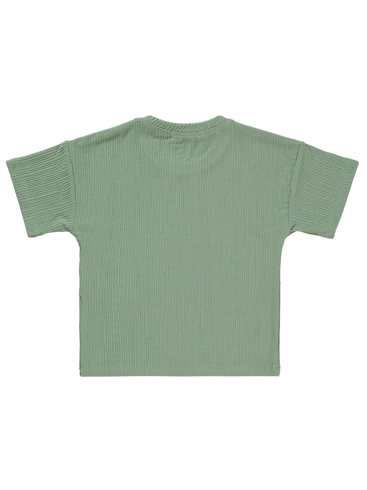 Civil Boys Kendinden Desenli 2-5 Yaş Tişört - Haki