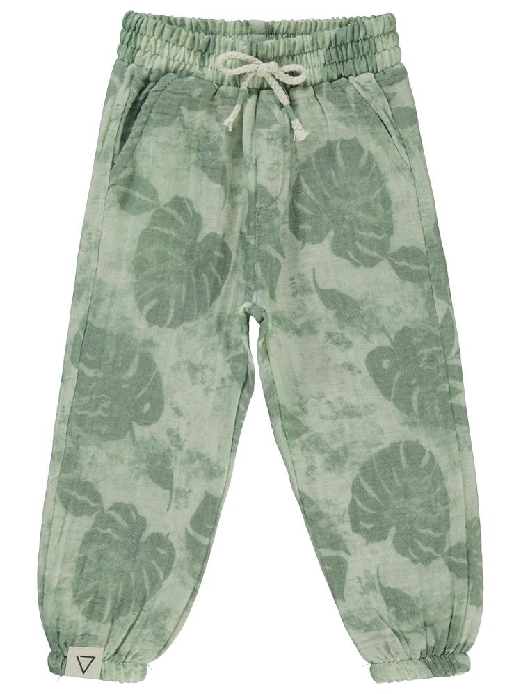 Civil Boys Yaprak Baskılı 2-5 Yaş Pantolon - Haki