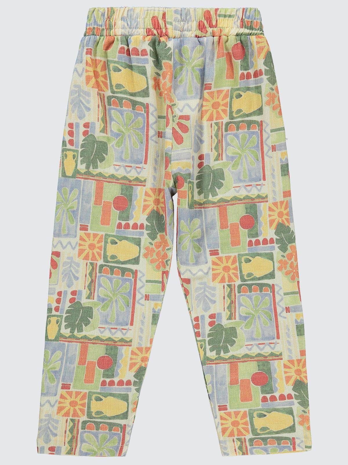 Civil Boys Kendinden Desenli 6-9 Yaş Pantolon - Ekru