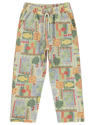 Civil Boys Kendinden Desenli 6-9 Yaş Pantolon - Ekru