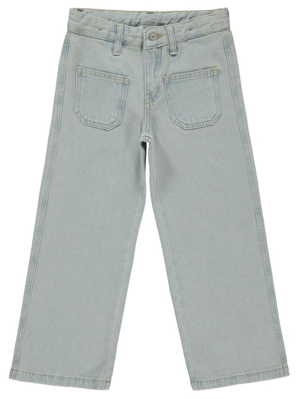 Civil Girls Önü Cepli 6-9 Yaş Pantolon - Mavi