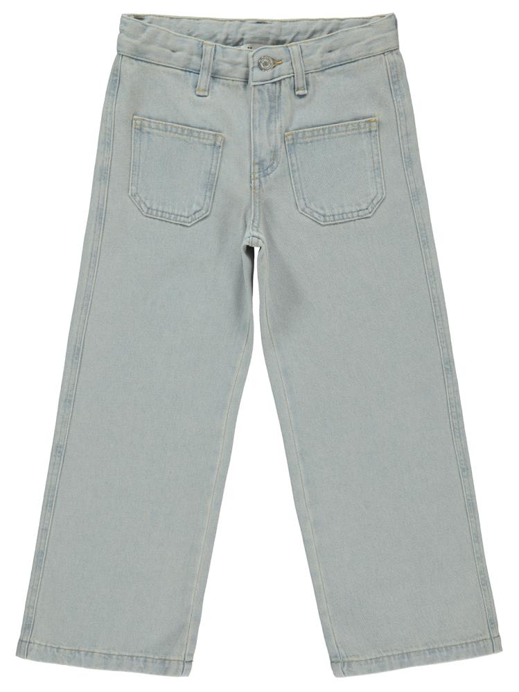 Civil Girls Önü Cepli 6-9 Yaş Pantolon - Mavi