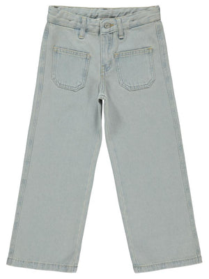 Civil Girls Önü Cepli 6-9 Yaş Pantolon - Mavi