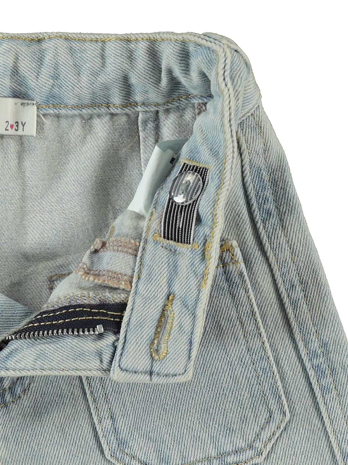 Civil Girls Önü Cepli 10-13 Yaş Pantolon - Mavi