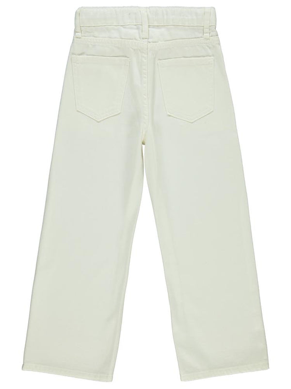 Civil Girls Cepli 10-13 Yaş Pantolon - Beyaz