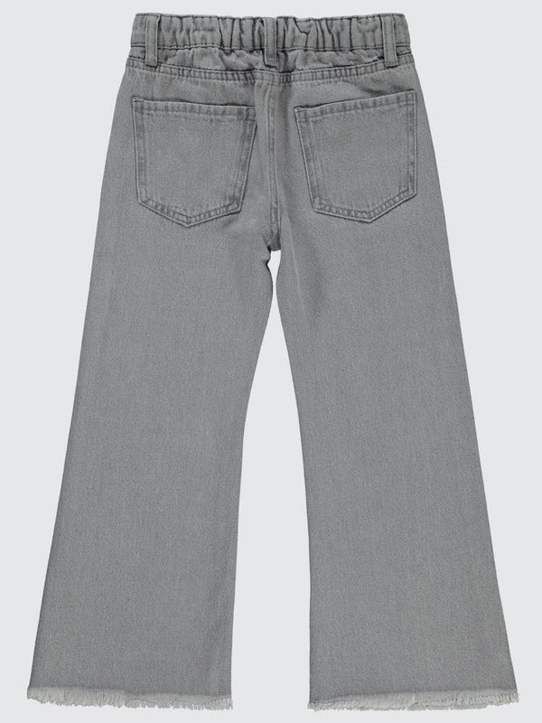 Civil Girls Paçası Püsküllü 6-9 Yaş Pantolon - Gri