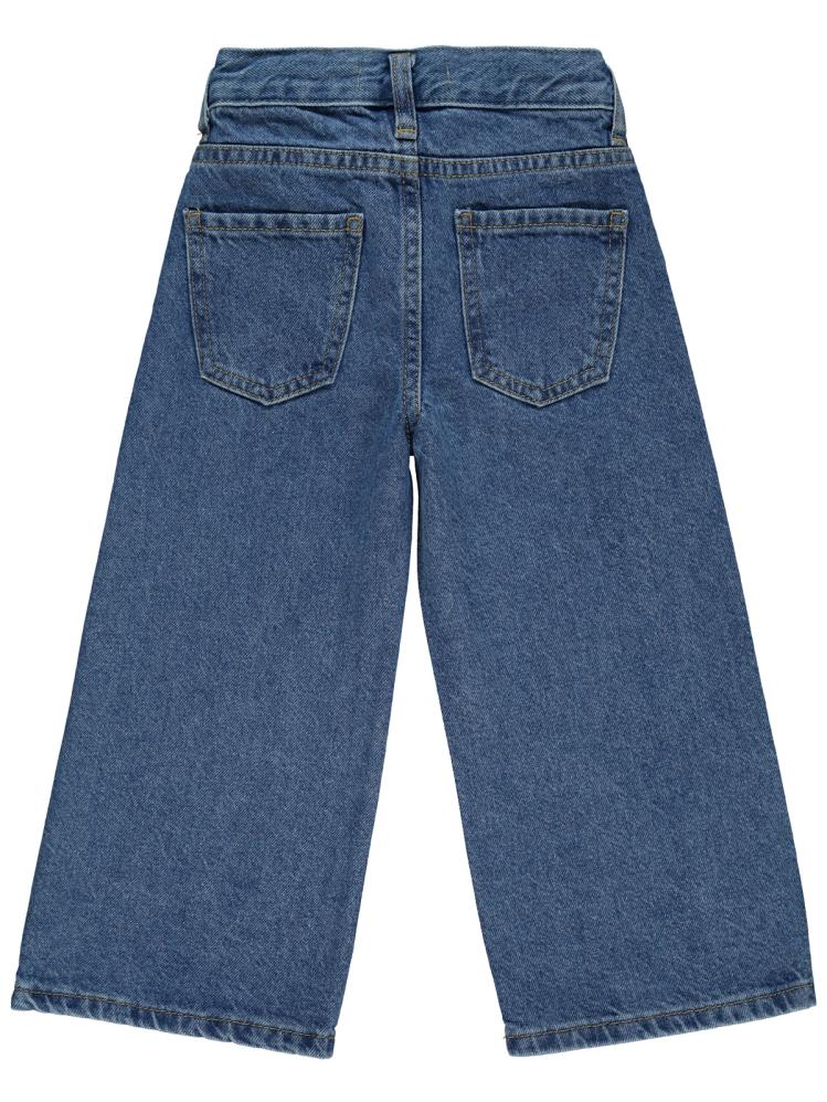 Civil Girls Yıldız Nakışlı 2-5 Yaş Pantolon - Mavi