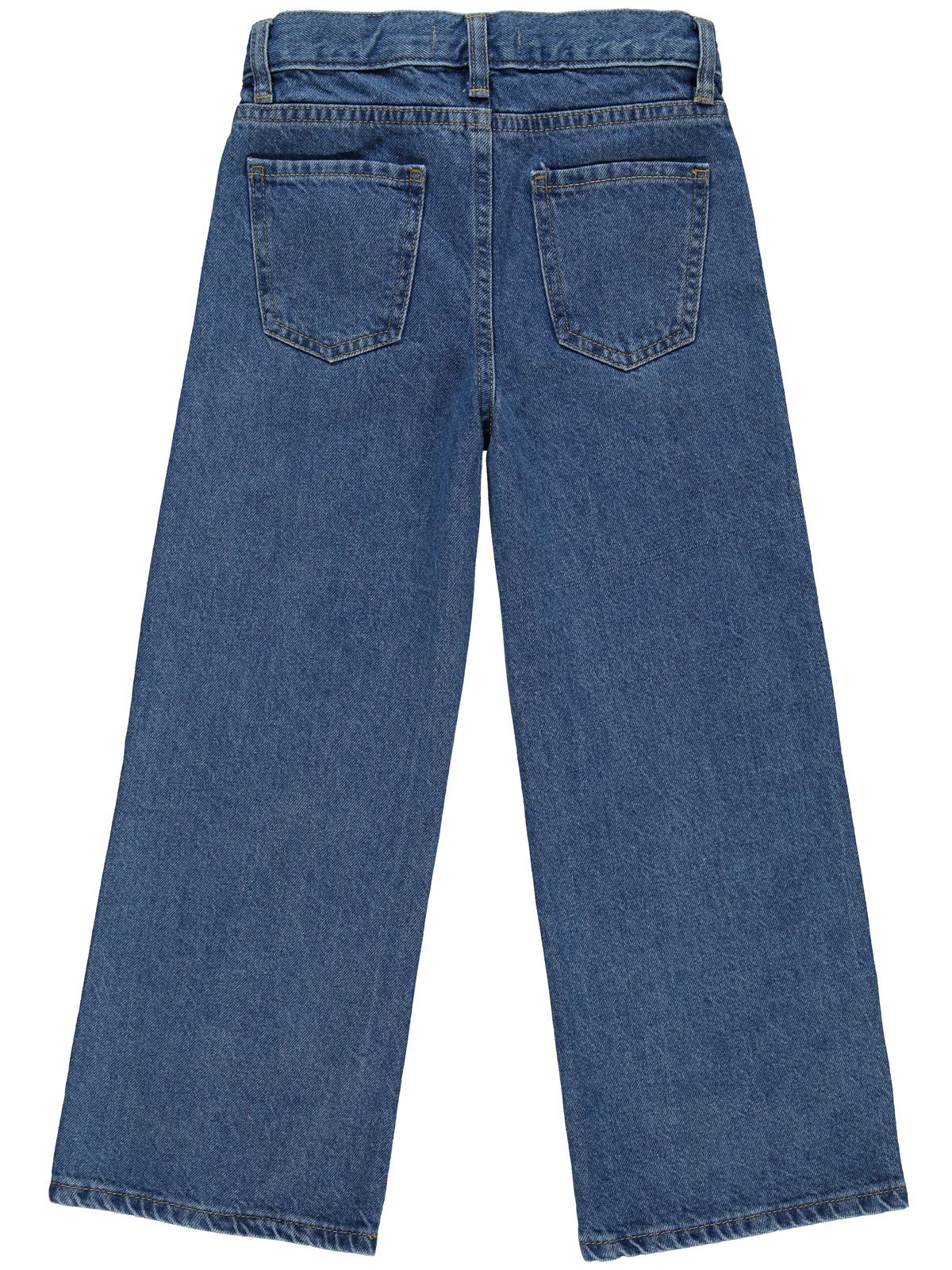 Civil Girls Yıldız Nakışlı 6-9 Yaş Pantolon - Mavi