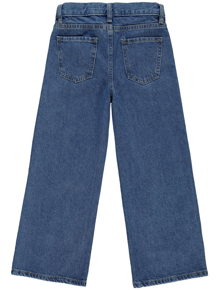 Civil Girls Yıldız Nakışlı 6-9 Yaş Pantolon - Mavi