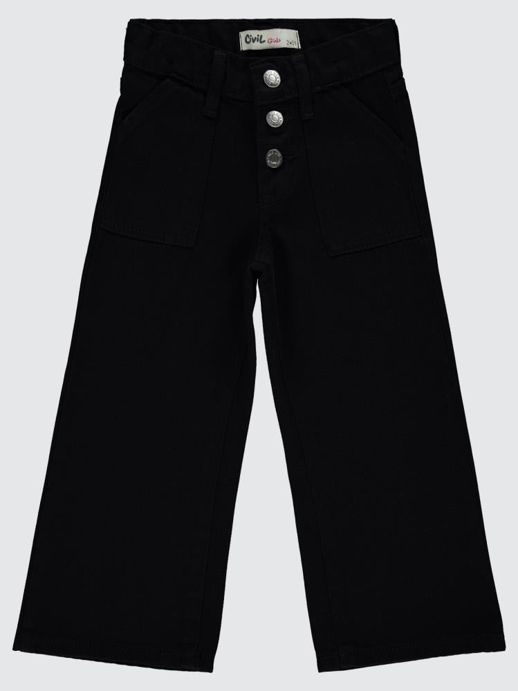 Civil Girls Cepli 2-5 Yaş Pantolon - Siyah