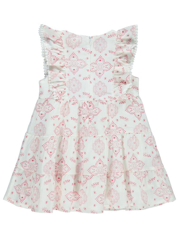 Civil Girls Robası Fırfırlı 2-5 Yaş Elbise - Pembe