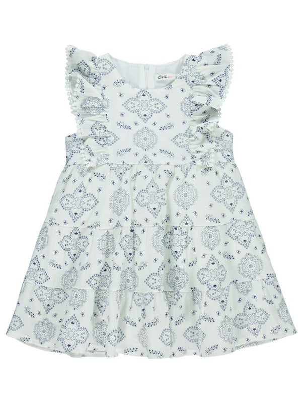 Civil Girls Robası Fırfırlı 2-5 Yaş Elbise - Lacivert