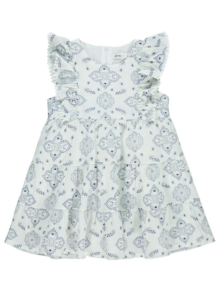 Civil Girls Robası Fırfırlı 2-5 Yaş Elbise - Lacivert