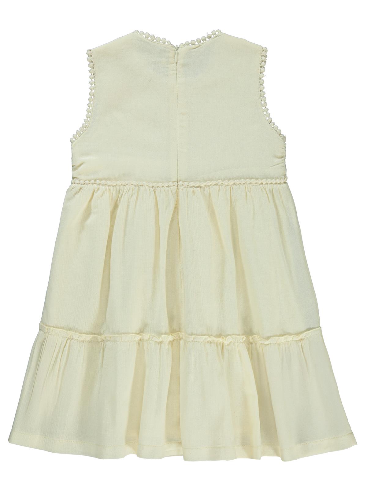 Civil Girls Natural 6-9 Yaş Elbise - Bej