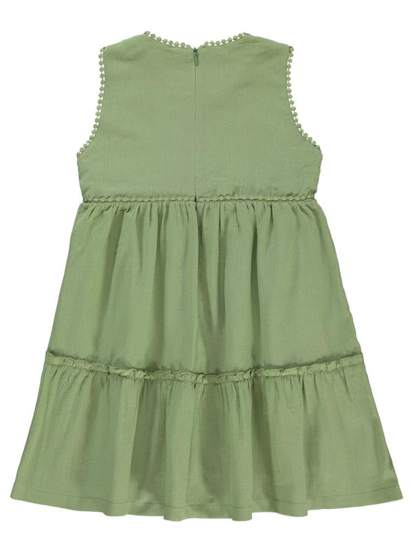 Civil Girls Natural 6-9 Yaş Elbise - Yeşil