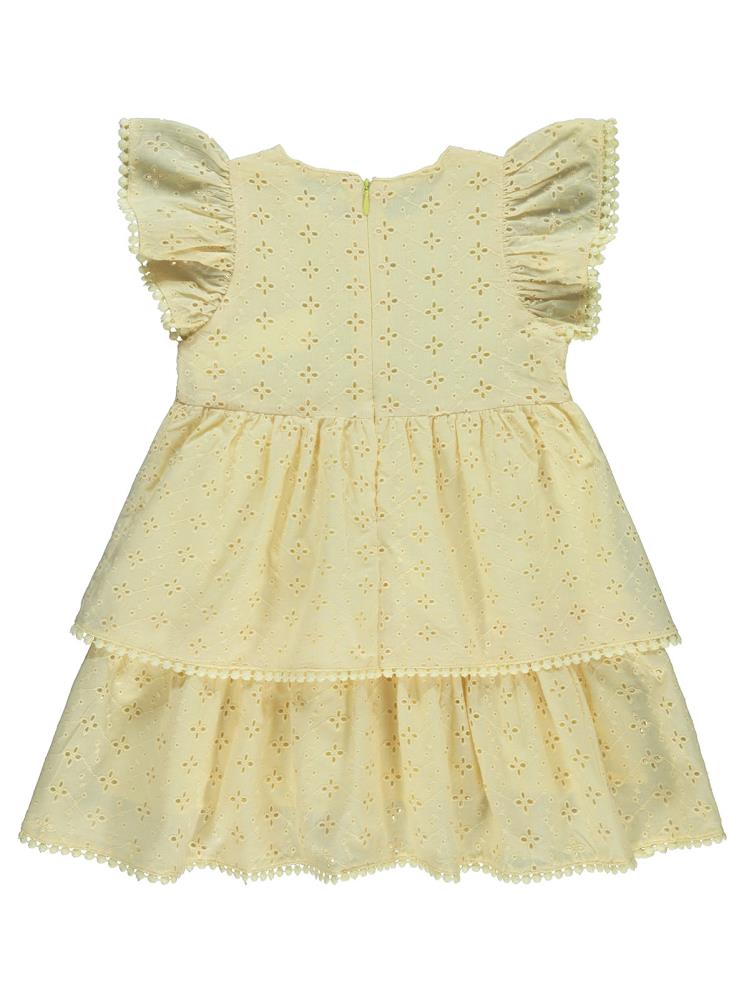 Civil Girls Dantel 2-5 Yaş Elbise - Sarı