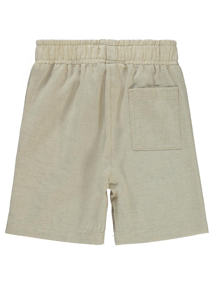 Civil Boys Süs Bağcıklı Beli Lastikli 2-5 Yaş Kapri - Bej